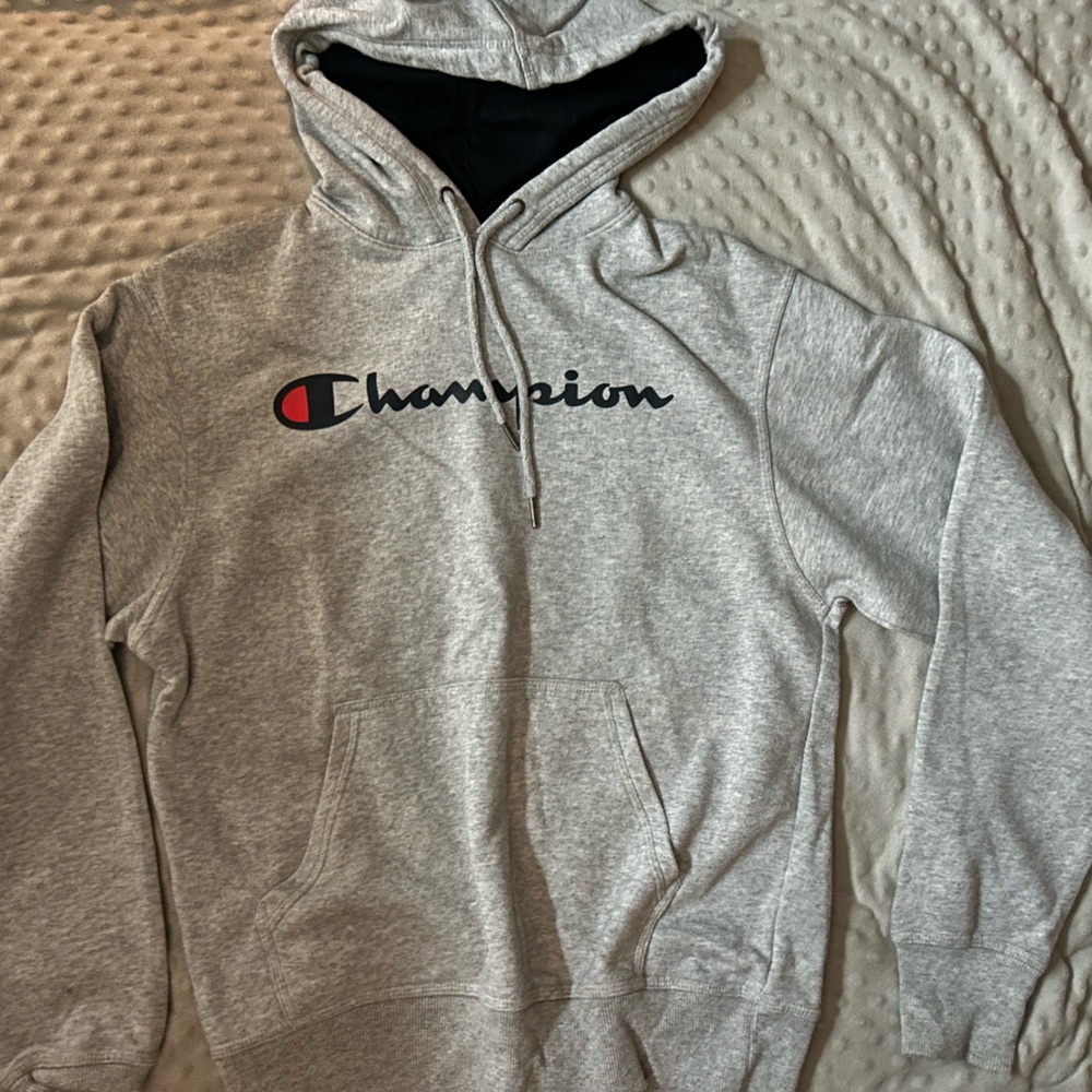 Champion Light Gray Pullover Hoodie